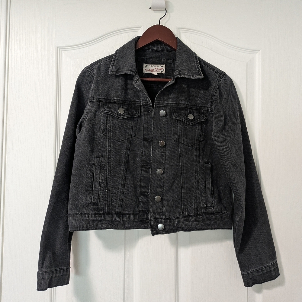 Stoosh Vintage Denim Charcoal Jean Jacket